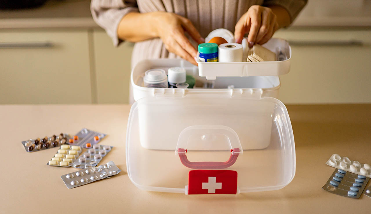 Botiquín de medicamentos en casa