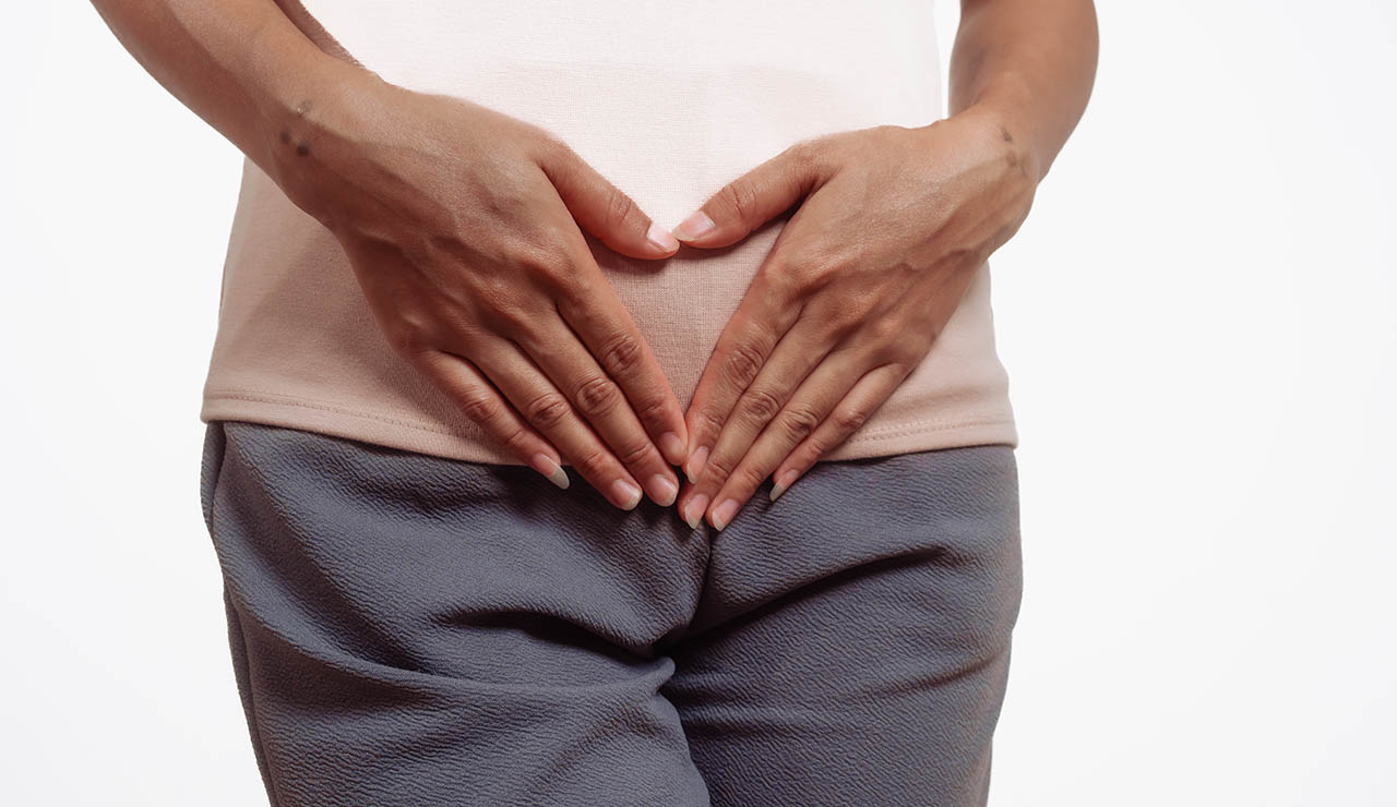 Mujer con sequedad vaginal