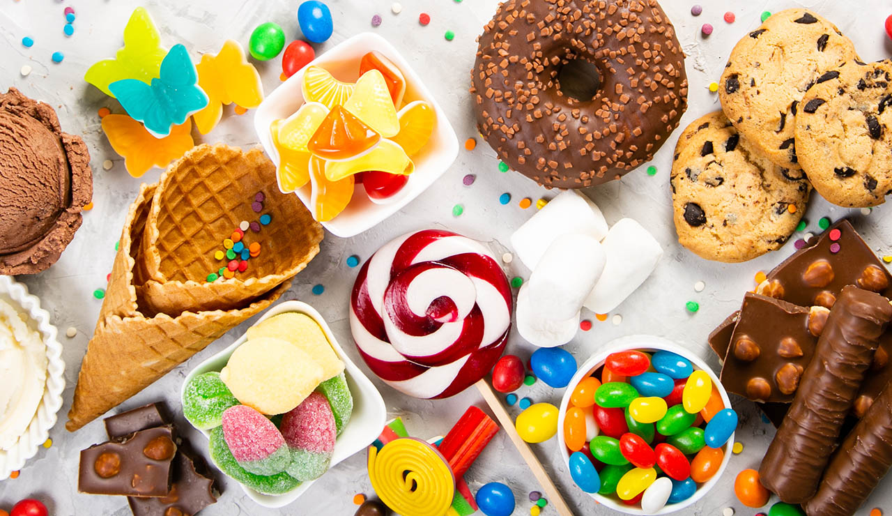 Alimentos dulces con exceso de azúcar