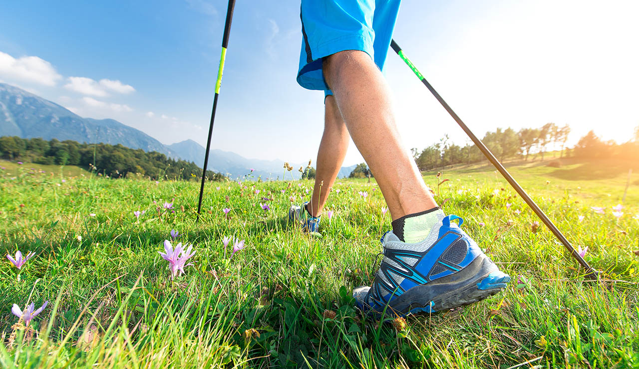 Marcha nórdica en primavera