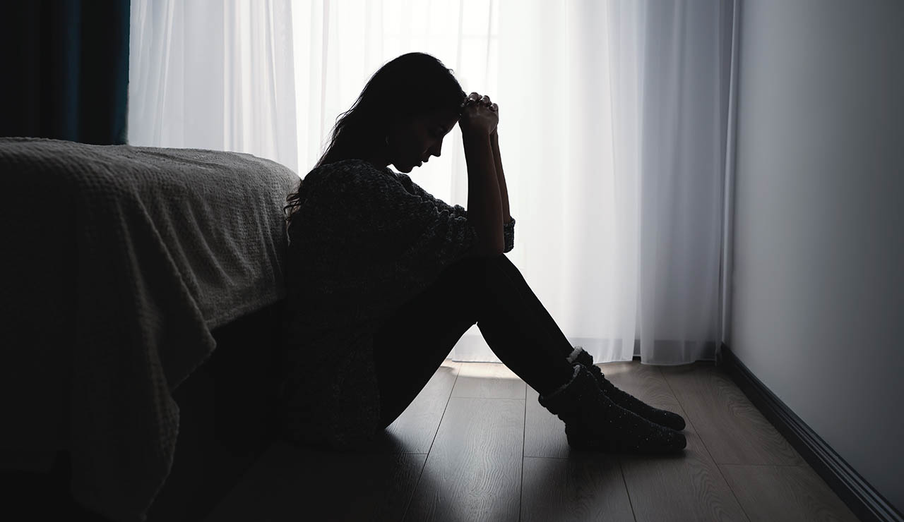 Mujer con depresión