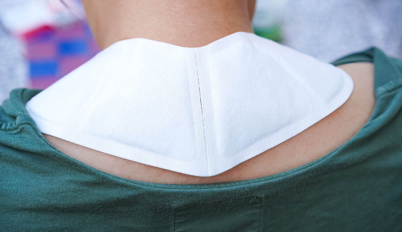 Parches de calor en el cuello