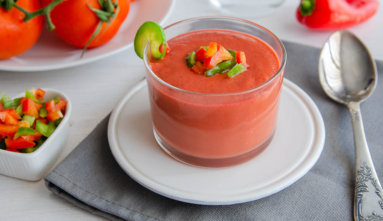 Plato de gazpacho